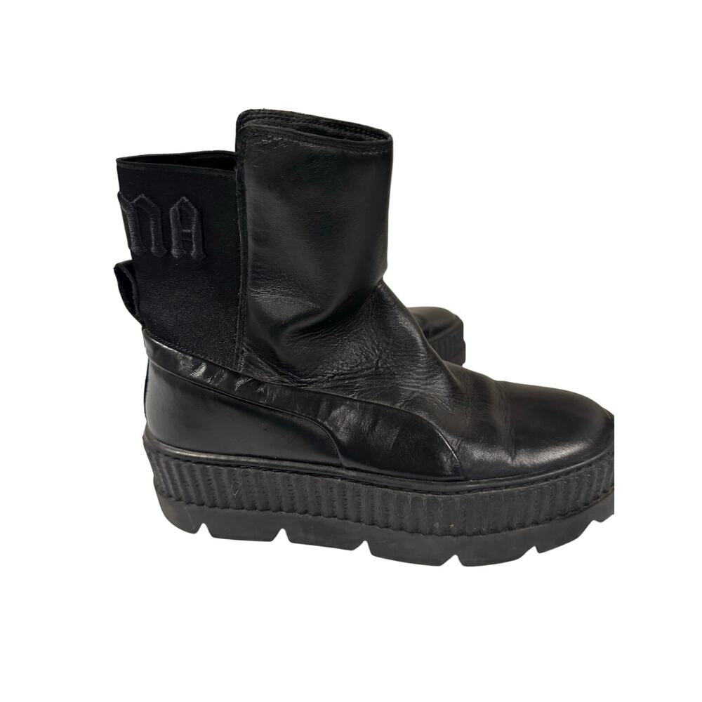 Puma x Fenty Black Chelsea Sneaker Booties Size 8.5